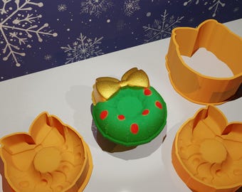 Weihnachtskranz Badebombenform