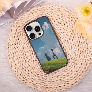 Howl's Moving Castle - Coque pour iPhone 14 15 16, Pro 11 12, iPhone SE X XS XR, Max 7 8 Plus, Mini 13, cadeau prénom personnalisé, antichoc
