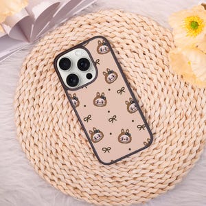 Repeating Cute Cartoon iPhone Case for iPhone 14 15 16,Pro 11 12,iPhone SE X XS XR,Max 7 8 Plus,Mini 13,Personalised Name Gift,Shockproof