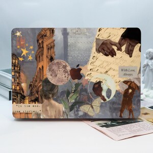 Romantyczny Literacki Kolaż Etui Macbook, Etui Na Laptopa Any Mac, Pokrowiec Na Laptopa Mac Pro13 14 15 16, Pokrowiec Na Laptopa Na Mac Air 2020, Prezent Dla Niej