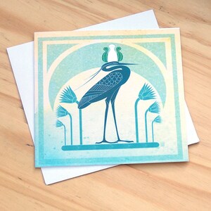 Carries the Sun Upon It&#39;s Wings - Egyptian mythology inspired 5x5 Blank Card