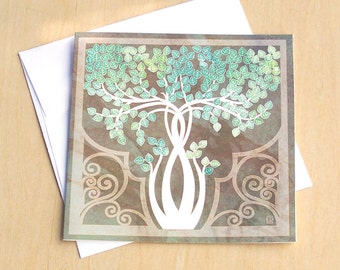 Birch Tree - 5x5 blank card