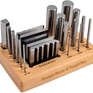 Swage Block Set for Jewelry Making – Round & Square Forming and Shaping Tool
