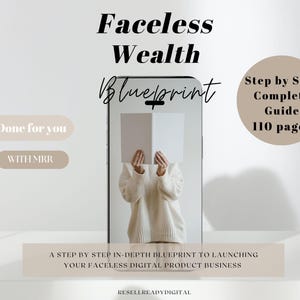 Faceless Wealth Blueprint Bundle With MRR PLR Your Roadmap to Building ...