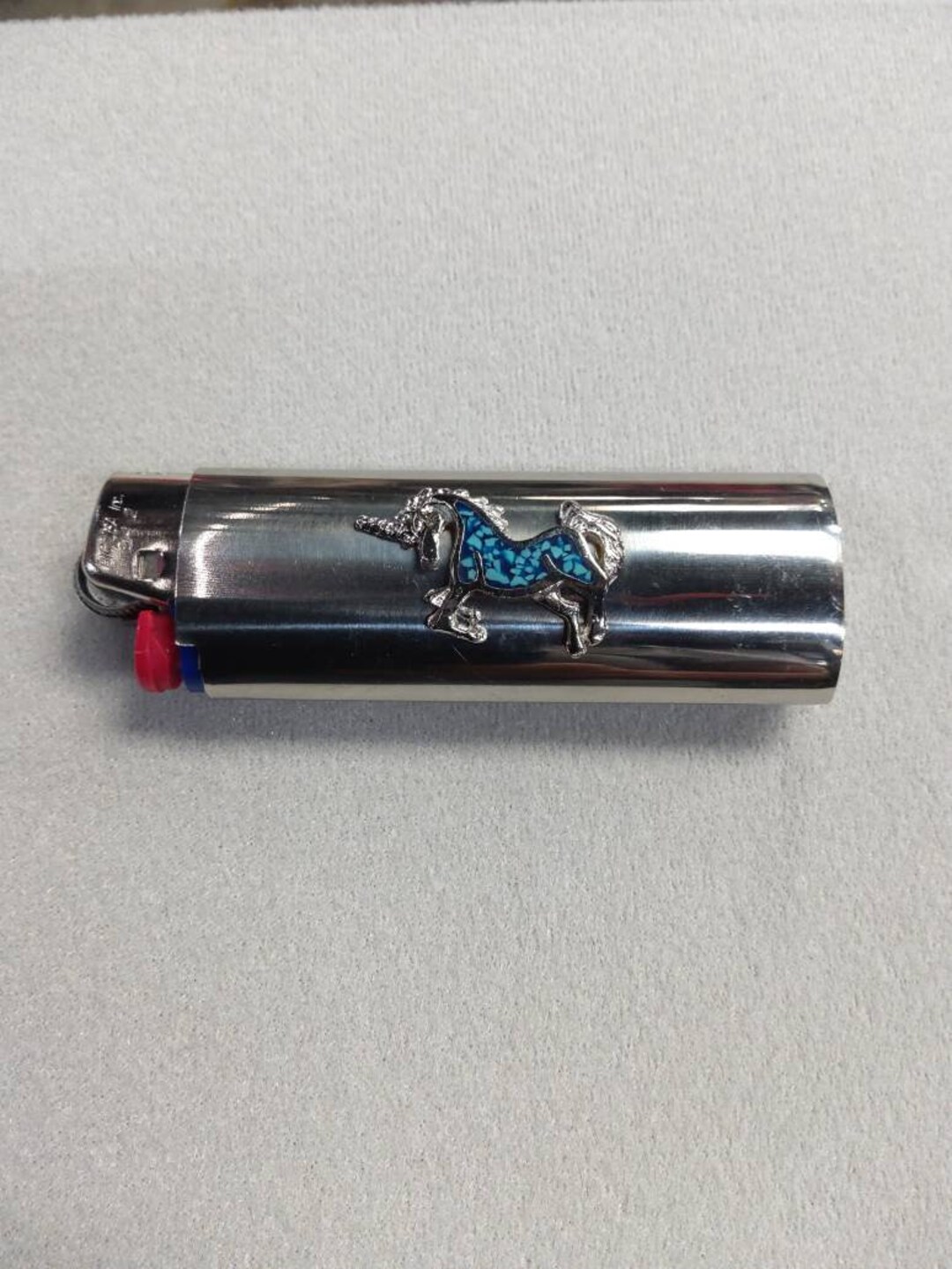 Unicorn Lighter Cover for Standard Bic Lighter, Deadstock From the 70s