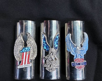 Iconic Harley Davidson vintage 1980s  deadstock Bic lighter covers, 3 images to choose from.