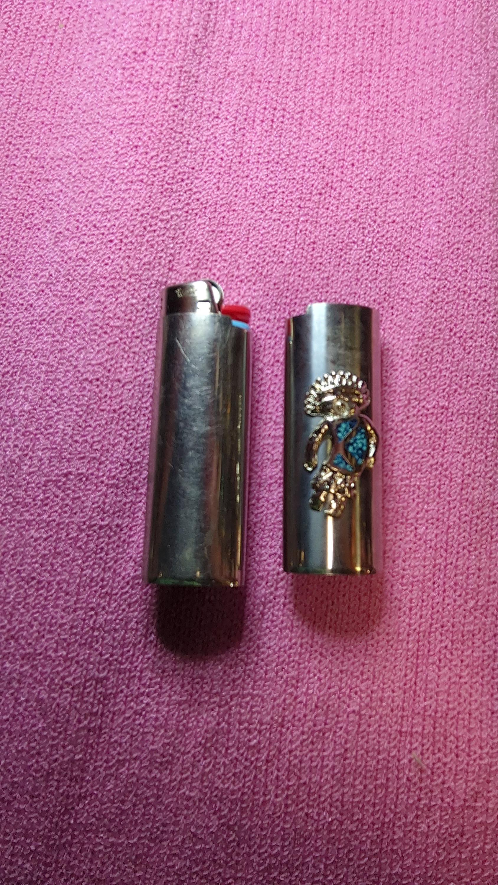 Indigenous Native America Vintage Bic Lighter Covers, Dancers