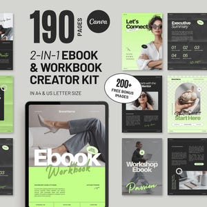 Canva Ebook Workbook Template: Course Creator & Coaching Resources (Digital Download) D3
