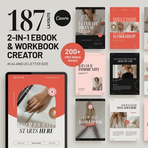 Canva eBook Template: Workbook & Lead Magnet for Coaches (Digital Download) PG01