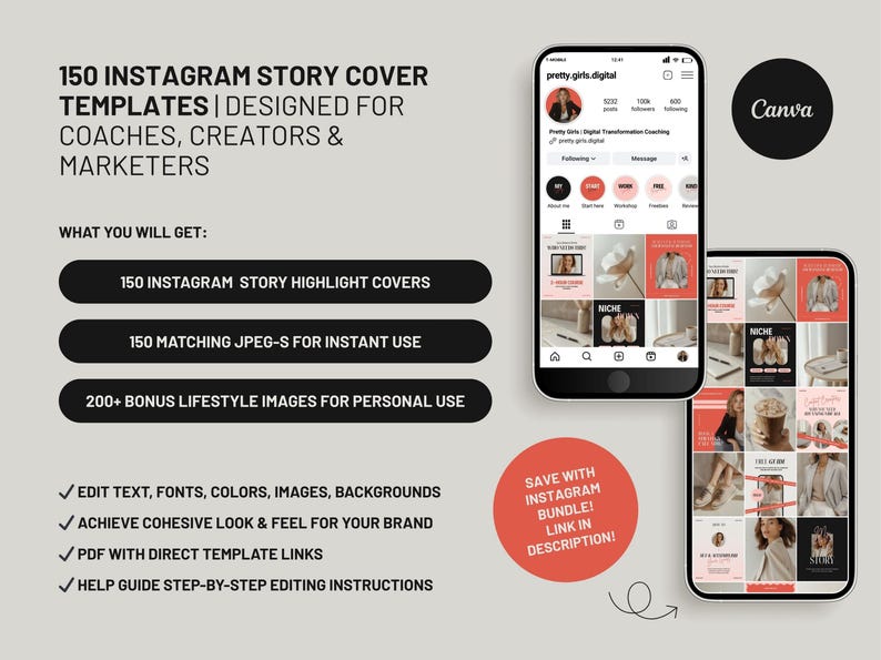 Social Media Design Bundle Instagram Story Templates Business Branding Collection Premium Marketing Package Professional Visual Elements Digital Download Set Modern Style Graphics Brand Identity Kit Complete Business Profile Package Instagram Highlight Covers Template Canva Bundle Red Social Media Kit