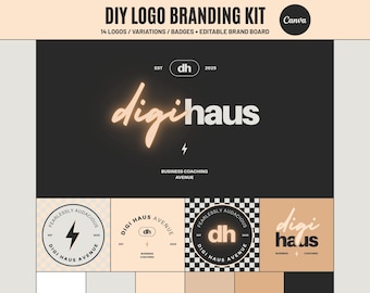 Canva Logo Branding Kit: Editable Business Logo Templates D4