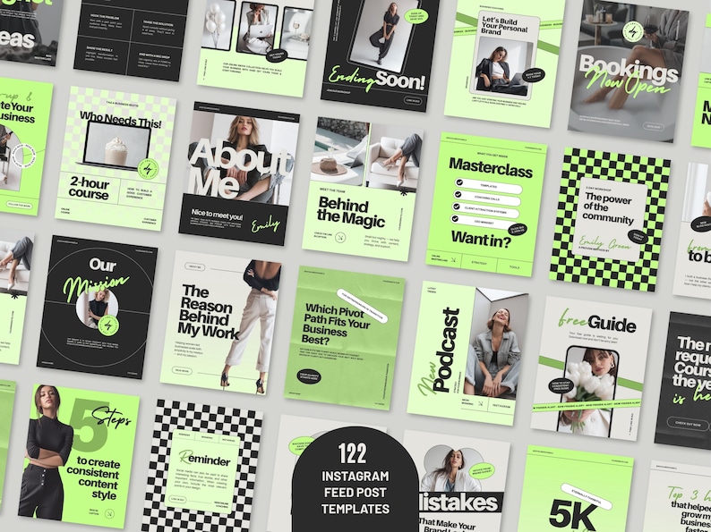 Digital Content Creator Bundle Instagram Template Collection Social Media Kit Professional Brand Resource Pack Story Post Template Set Business Marketing Collection Complete Profile Enhancement Commercial License Digital Download Package