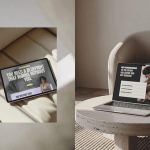 Feminine Squarespace 7.1 website template for personal brands with bold typography, editorial layouts, and sales-focused sections that guide visitors toward booking, subscribing, or purchasing.