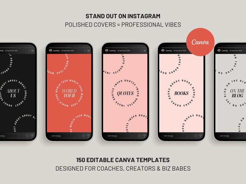 Visual Brand Collection Instagram Story Templates Professional Marketing Bundle Business Design Package Social Media Elements Premium Digital Content Modern Style Graphics Complete Brand Identity Set Commercial Use Templates