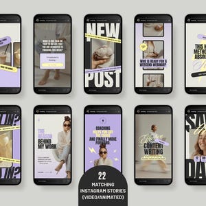 Extensive grid displaying hundreds of editable marketing tools and professional social strategy graphics included in the massive bundle.