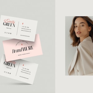 Modern Branding Kit Template Bundle Digital Brand Identity Kit Editorial Brand Design Collection Marketing Material Package Social Media Templates Feminine Branding Assets Complete Brand Solution Small Business Templates Business Card