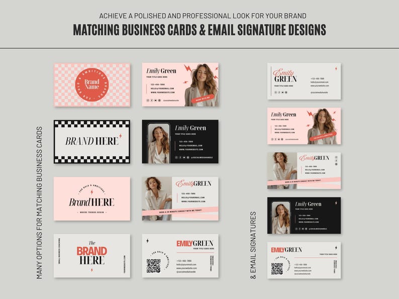 Editorial Branding Kit Digital Template Collection Modern Brand Identity Design Package Complete Logo Set Social Media Templates Feminine Business Assets Creative Small Business Solutions Aesthetic Style Collection