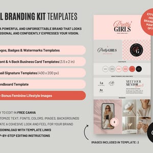 Professional Brand Template Collection Digital Marketing Kit Business Card Templates Logo Design Package Modern Style Identity Set Complete Branding Solution Social Media Templates Editorial Design Assets Premium Quality Business Package Logo Maker