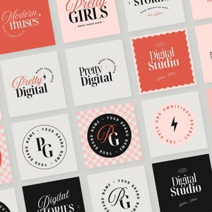 Professional Logo Designer Small Business Branding Kit Full Branding Kit Canva Templates Logo Design Modern Branding Guidelines Brand Aesthetic Logo Design Modern Logo Maker Logo Variants Logo Set Bundle Business Card Design Business Card Template Email Signature Design Email Signature Template