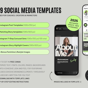Social Media Template Collection Instagram Story Bundle Professional Content Creator Pack Digital Marketing Kit Brand Resource Package Business Profile Enhancement Complete Template Set Professional Feed Design Commercial License Story