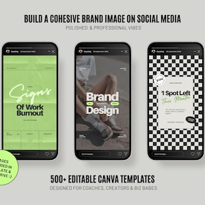 Transform your social media presence with this complete social media bundle featuring stunning story and post templates that are perfect for professional brand building. This comprehensive social media kit includes eye-catching highlight covers and a versatile collection of Canva templates, providing everything a small business or blog needs to create an engaging and beautiful feed.