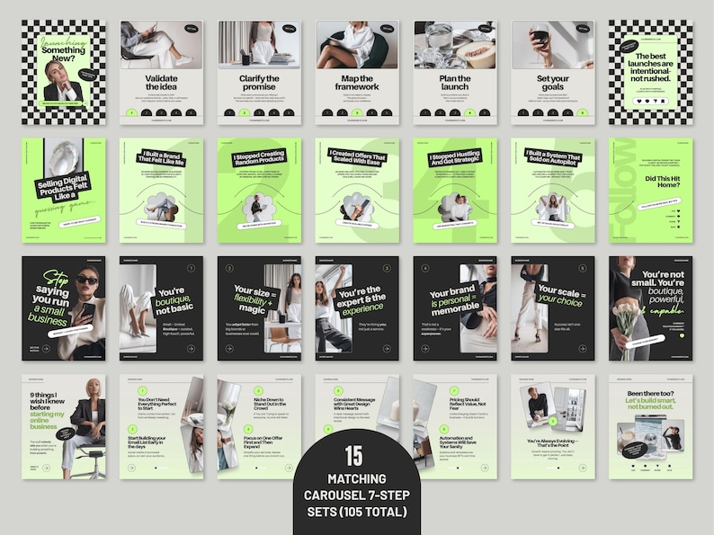 Instagram Carousel Set Social Media Manager Templates Instagram Marketing Bundle Professional Template Collection Social Media Content Creator Pack Digital Brand Resource Kit Story Post Template Set Business Profile Enhancement Complete Marketing Collection Commercial License Package