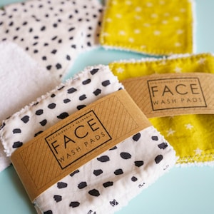 Microfiber Cotton Face Pads | Reusable Sustainable Face Wipes | Makeup Wipes | Natural Face Pads | Skin Care | Handmade Cotton Face Wipes