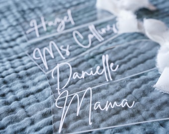 Marque-page acrylique personnalisé : cadeau prénom personnalisé