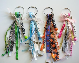 Etiqueta de bolsa esportiva personalizada: chaveiro de silicone com nome e fitas