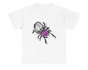 Spider T-Shirt, Arachnid Tee, Eight-Legged Shirt, Spider Lover Top, Insect Graphic Design, Halloween Costume Apparel, T-Shirt, Unisex