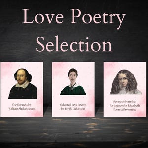 LOVE POETRY love poetry book love poem emily dickinson poem elizabeth barrett