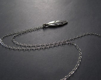 Pluma de plata collar - pluma moderno collar - collar plata esterlina diaria - Bohemia joyería - regalos para ella