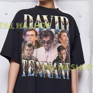DAVID TENNANT Vintage Shirt, David Tennant Homage Tshirt, David Tennant Fan Tees, David Tennant Retro 90s Sweater, David Tennant Merch  #tpc