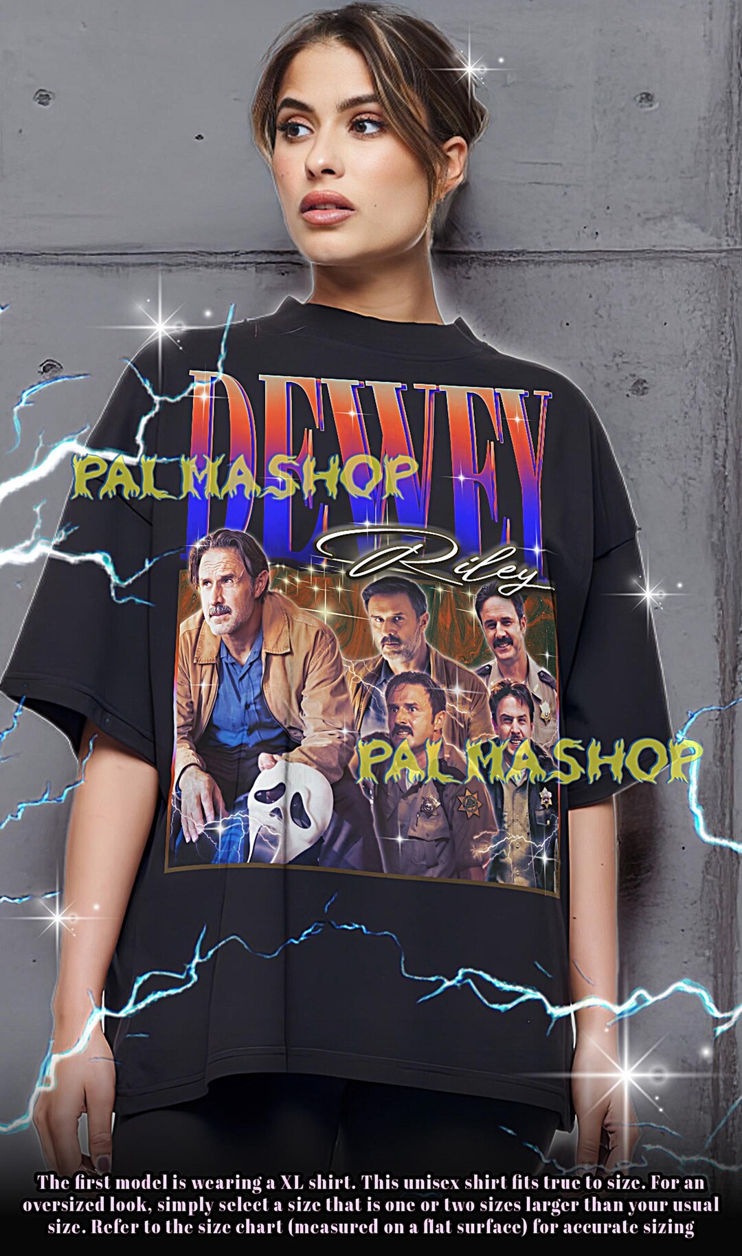 DEWEY RILEY Shirt, Dewey Riley Vintage Tshirt, Dewey Riley Retro Tees ...