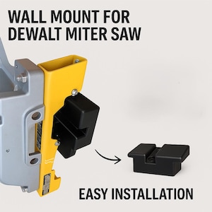 DeWalt Miter Saw Wall and Table Mount Brackets, Carbon Fiber Shop Storage Set