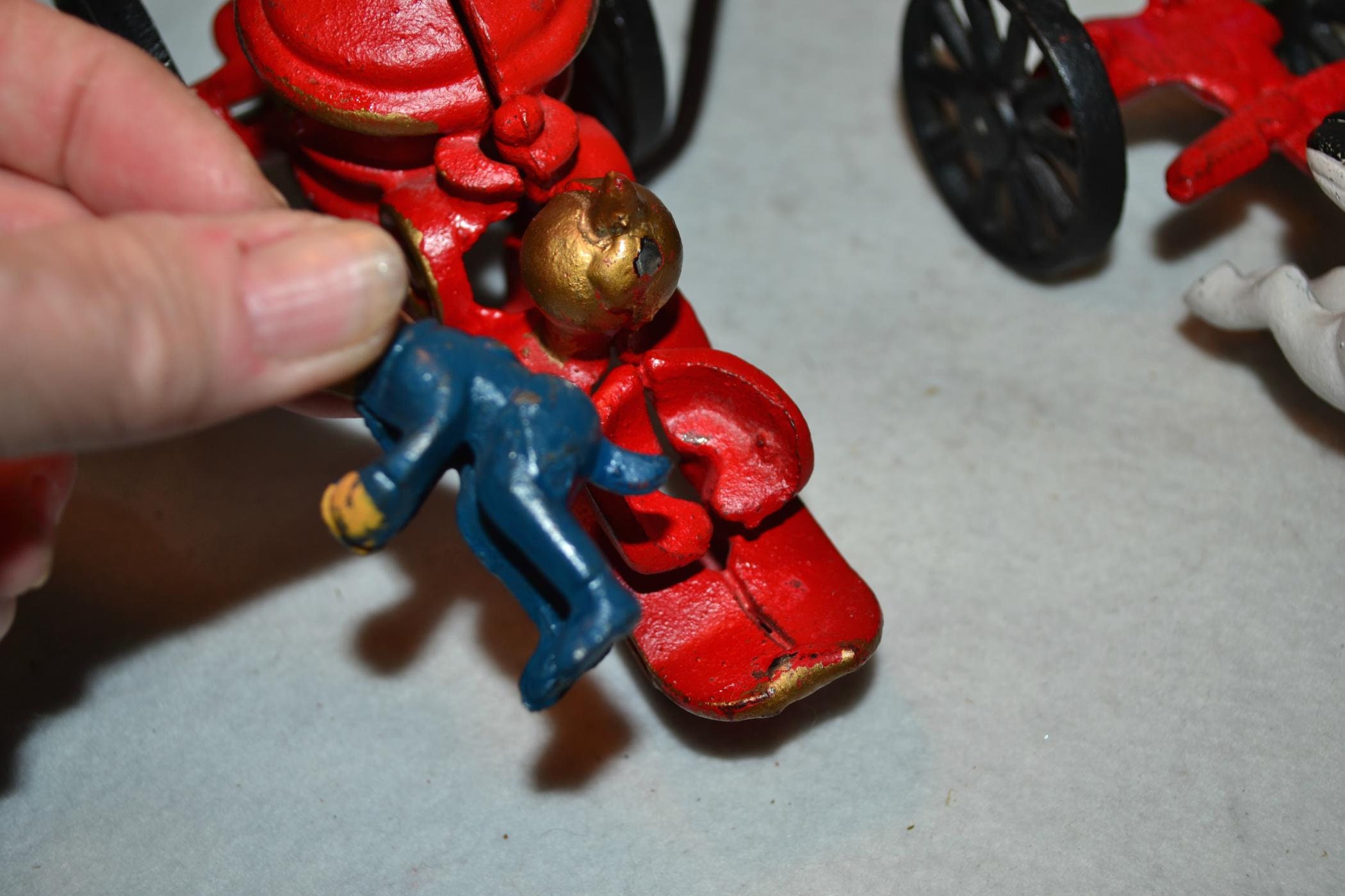 Unique Vintage Antique Cast Iron Firetruck With Removable - Etsy