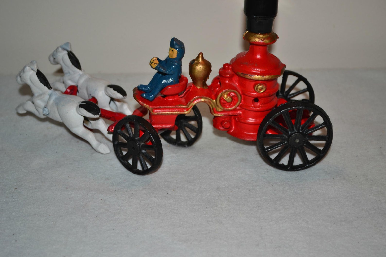 Unique Vintage Antique Cast Iron Firetruck With Removable - Etsy