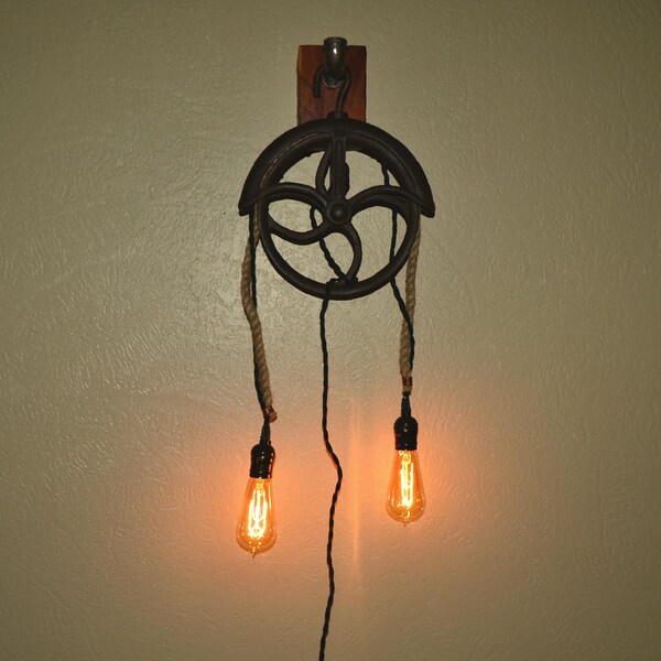 Pulley Wall Lamp Etsy