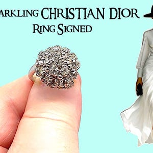 Vintage Christian Dior Ring - Etsy