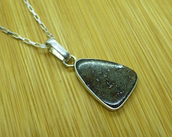 Sterling Silber Meteorit Anhänger: Nordwestafrika Chondrit Stein