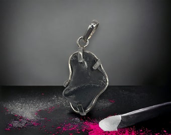 Sikhote-Alin Meteorite Pendant: Sterling Silver Space Jewelry