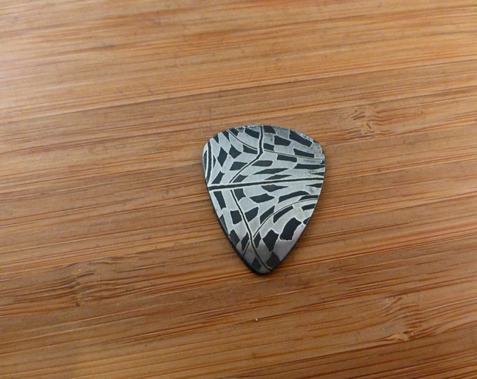 Gibeon Iron Meteorite Damascus Guitar Pick Etsy