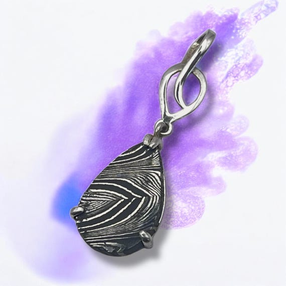 ギベオン隕石 ダマスカスペンダント