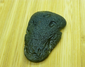 Genuine Raw Moldavite Tektite: Czech Healing Stone (47mm x 31mm)