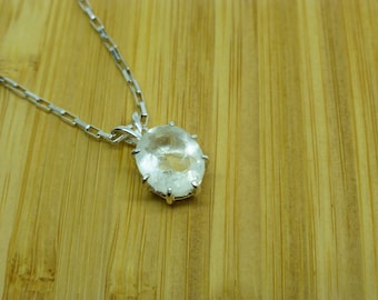Ciondolo in argento sterling con vetro del deserto libico: collana di meteoriti, gioielli spaziali