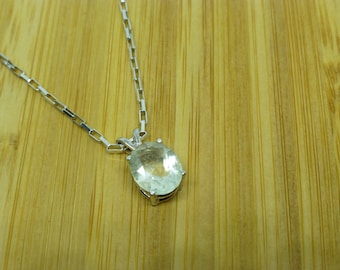 Collana con ciondolo in argento sterling con vetro del deserto libico: gioielli in meteorite