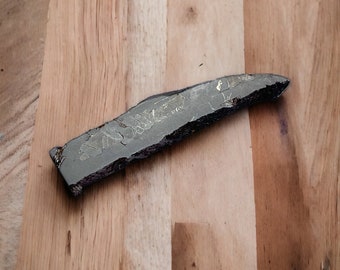 Seymchan Iron ( siderite) Meteorite slice / cabochon
