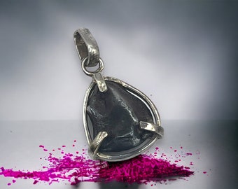 Sikhote-Alin Meteorite Pendant: Sterling Silver Space Jewelry