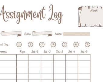 Assignment Log