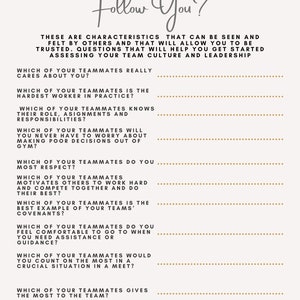 Leadership Worksheet